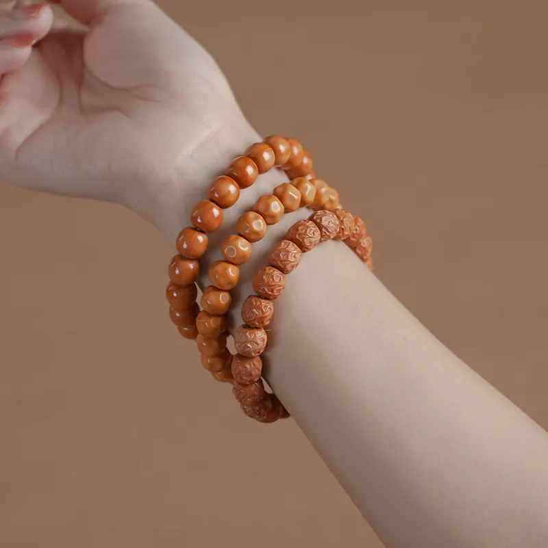 AQI Monkey Head Walnut Bracelets Unisex-7