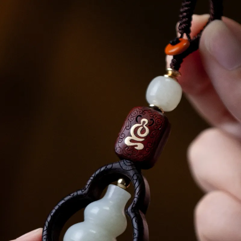 AQI Hetian Jade Pale Greenish White Jade Unisex-3