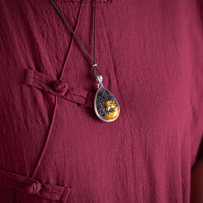 AQI 999 Fine Silver Pendants Unisex-2