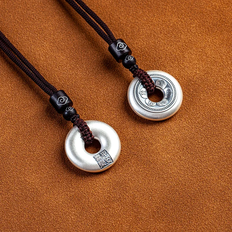 AQI 999 Fine Silver Pendants Unisex-12