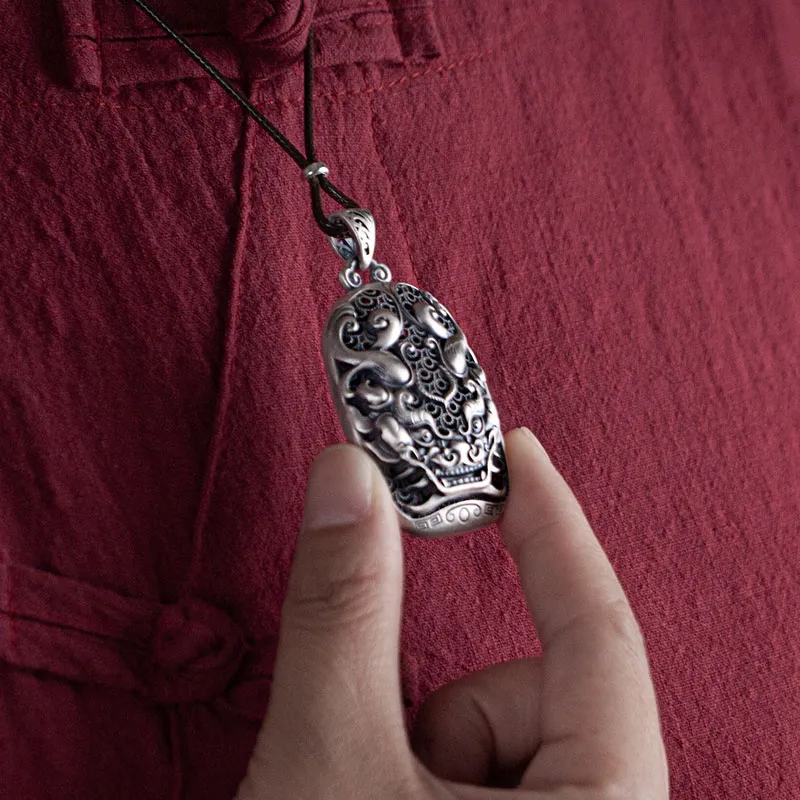 AQI 999 Fine Silver Pendants Unisex-4