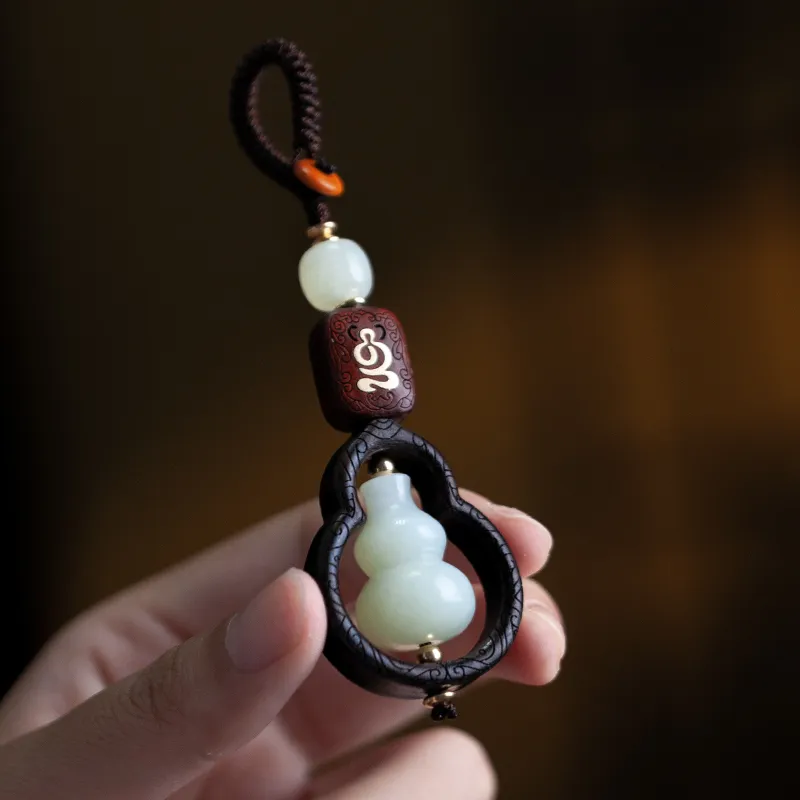 AQI Hetian Jade Pale Greenish White Jade Unisex-5