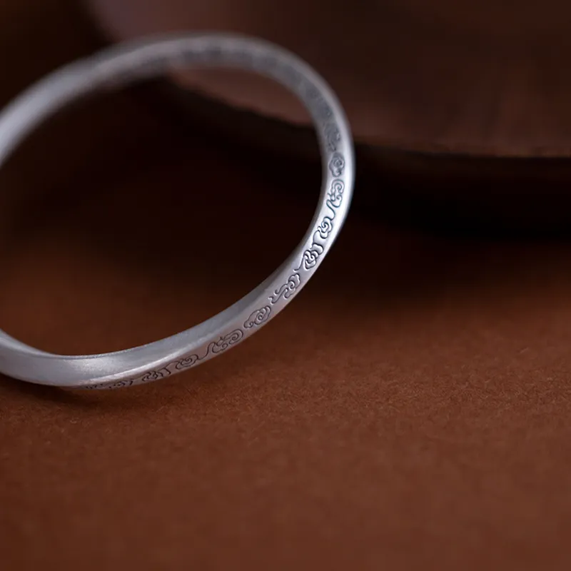 AQI 999 Fine Silver Sterling Silver Bracelets Unisex-7