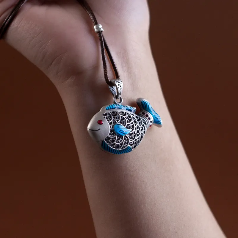 AQI 999 Fine Silver Pendants Unisex-2