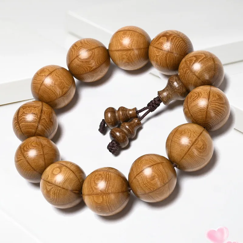 YUSHENGQING Zabelia Biflora Wooden Bracelets Unisex-5
