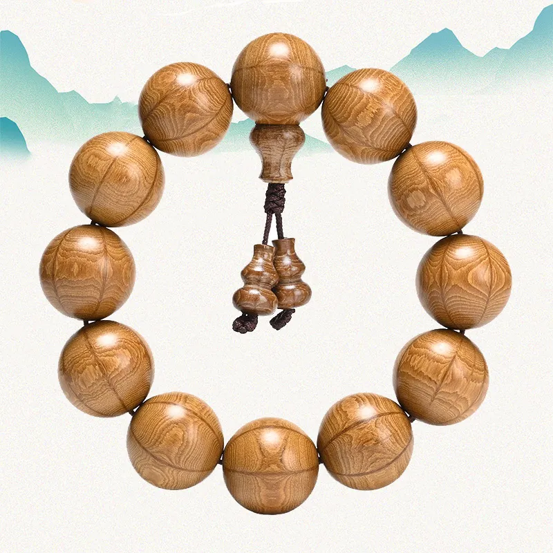YUSHENGQING Zabelia Biflora Wooden Bracelets Unisex-2