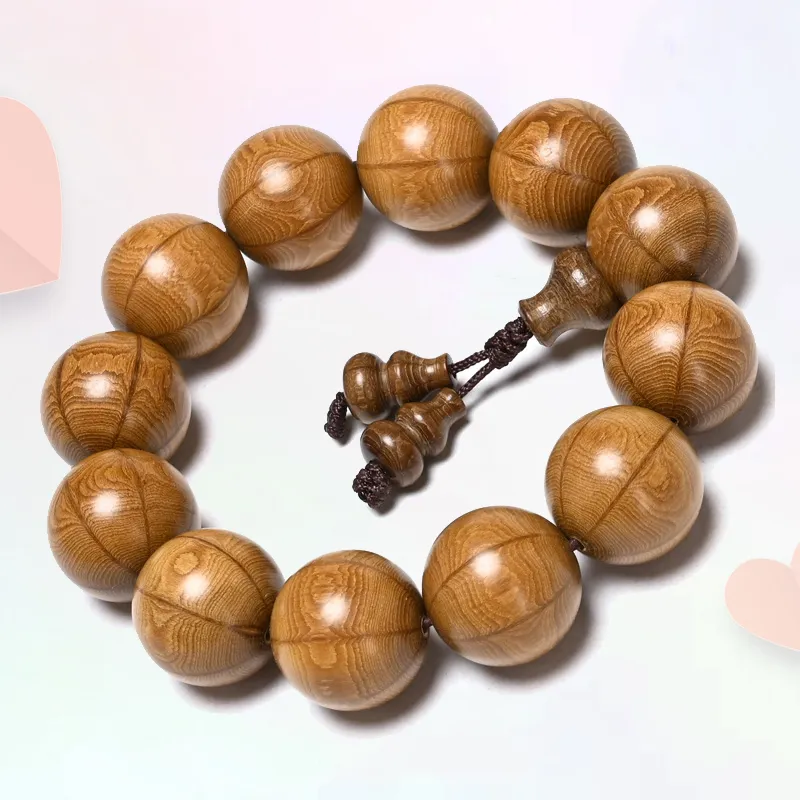 YUSHENGQING Zabelia Biflora Wooden Bracelets Unisex-1