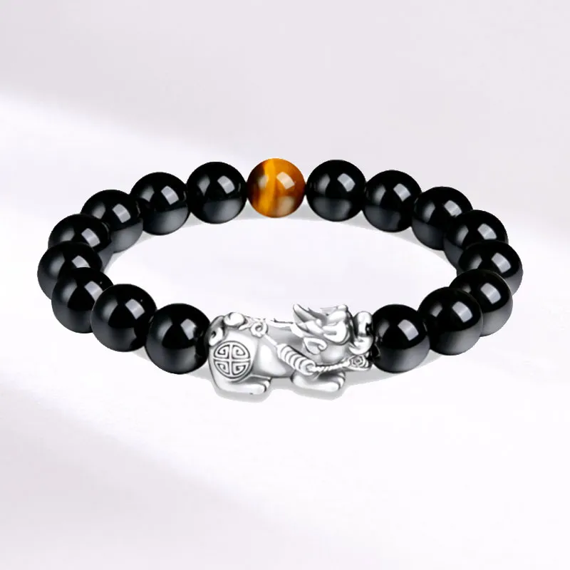 YUSHENGQING Ebony Wooden Bracelets Unisex-2