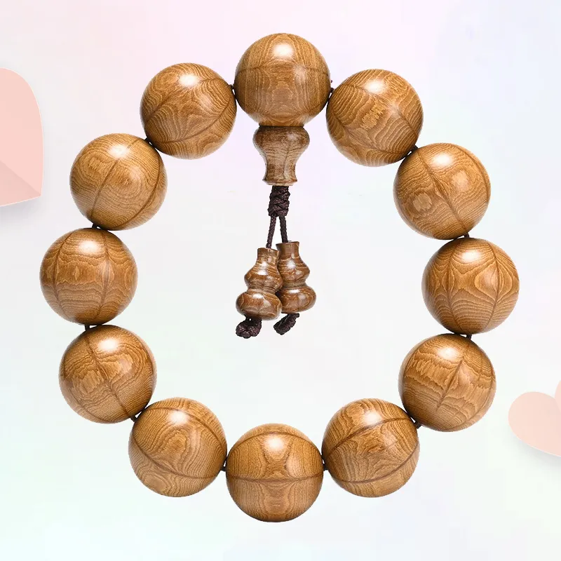 YUSHENGQING Zabelia Biflora Wooden Bracelets Unisex-5