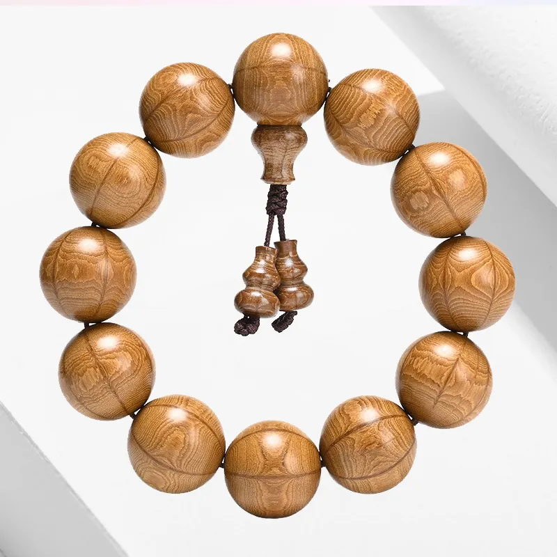 YUSHENGQING Zabelia Biflora Wooden Bracelets Unisex-3