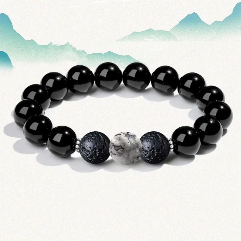YUSHENGQING Ebony Bracelets Unisex-5