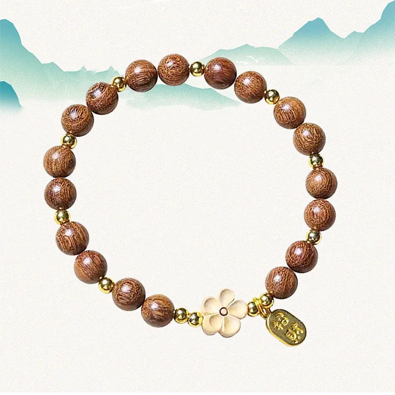 YUSHENGQING Redwood Bracelets Unisex-1
