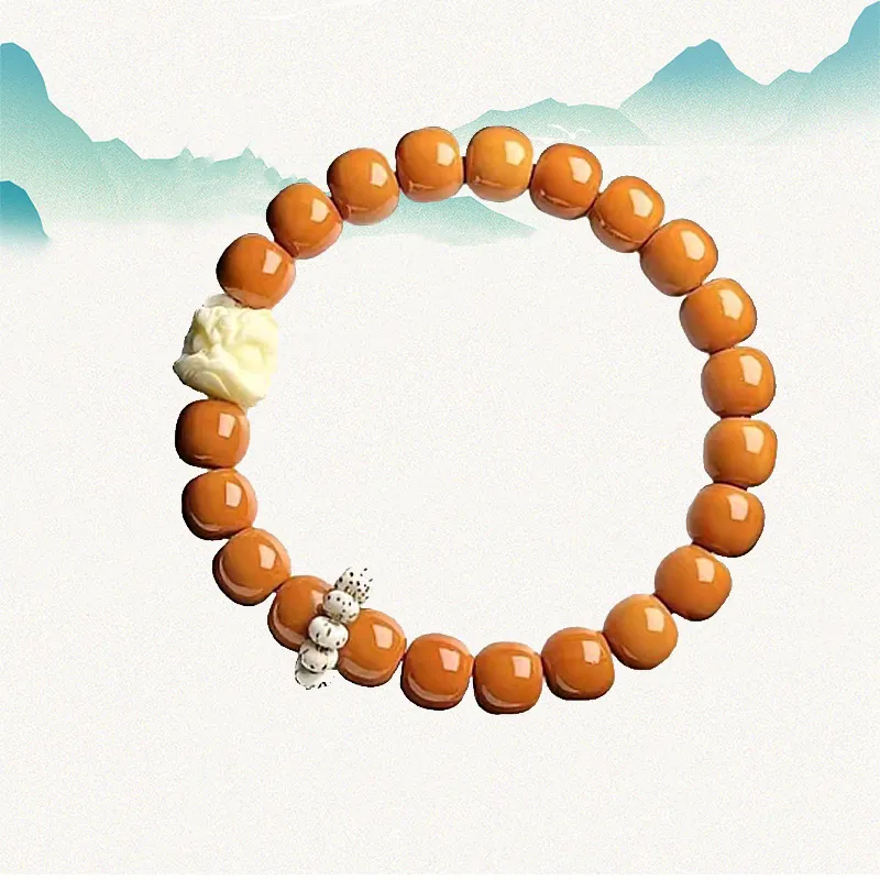 YUSHENGQING Monkey Head Walnut Bracelets Unisex-1
