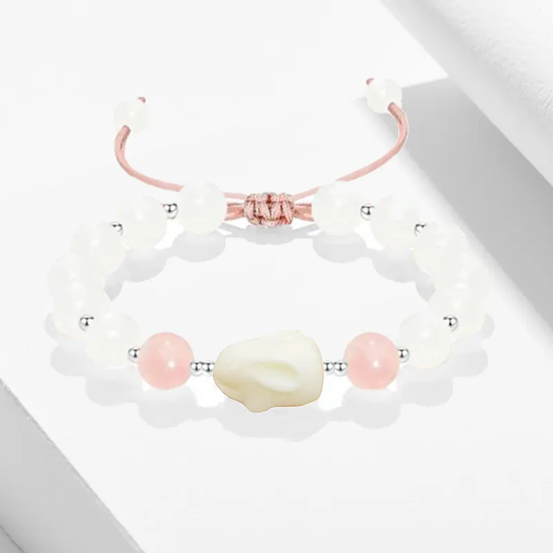 YUSHENGQING White Jade Bodhi Bracelets Unisex-5