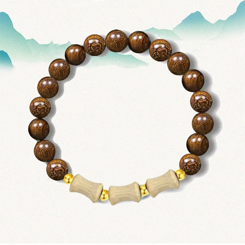 YUSHENGQING Redwood Bracelets Unisex-3