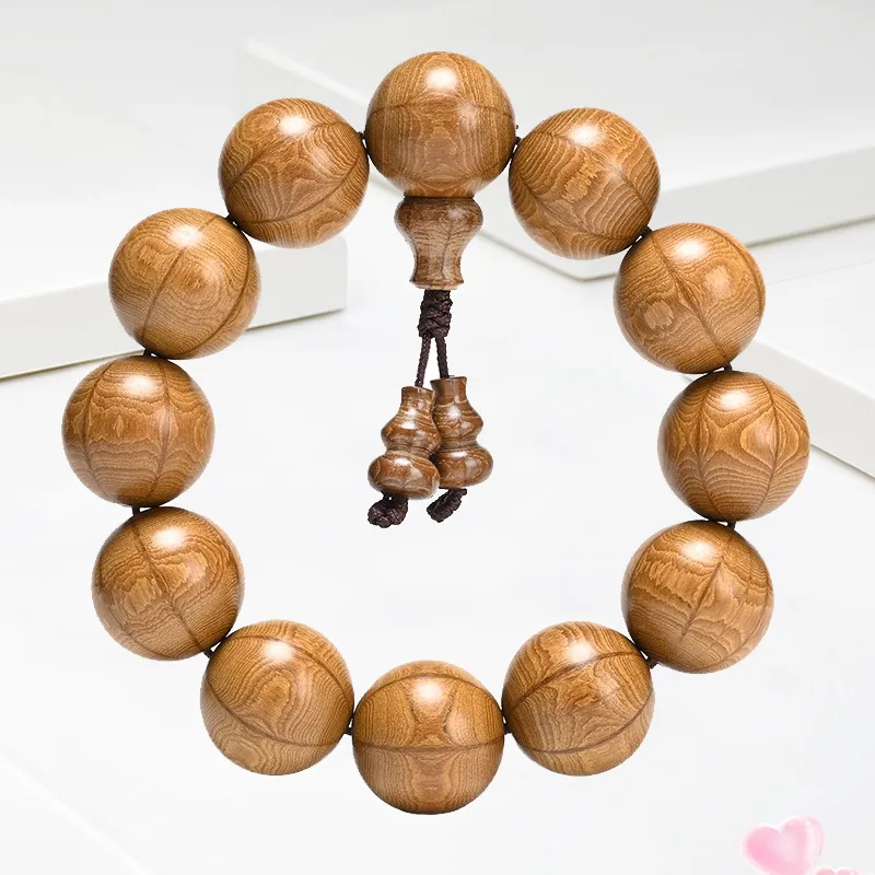 YUSHENGQING Zabelia Biflora Wooden Bracelets Unisex-4