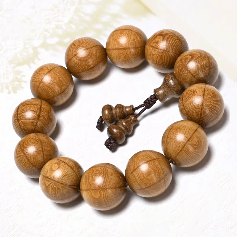 YUSHENGQING Zabelia Biflora Wooden Bracelets Unisex-3