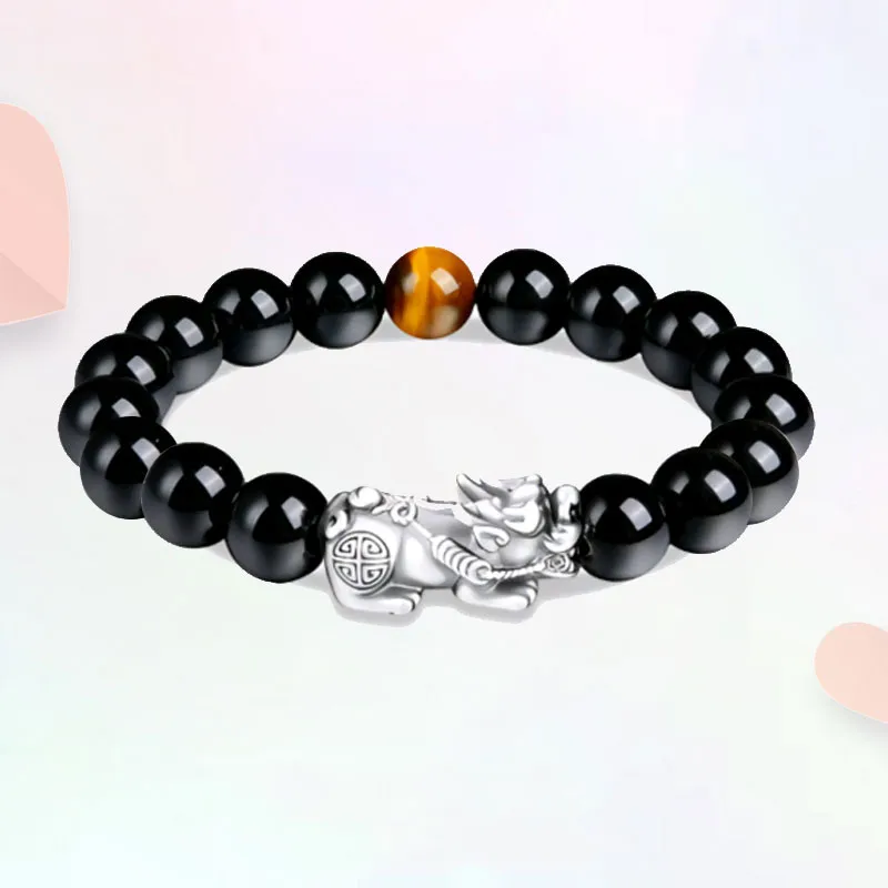 YUSHENGQING Ebony Wooden Bracelets Unisex-5