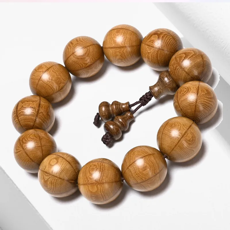 YUSHENGQING Zabelia Biflora Wooden Bracelets Unisex-4