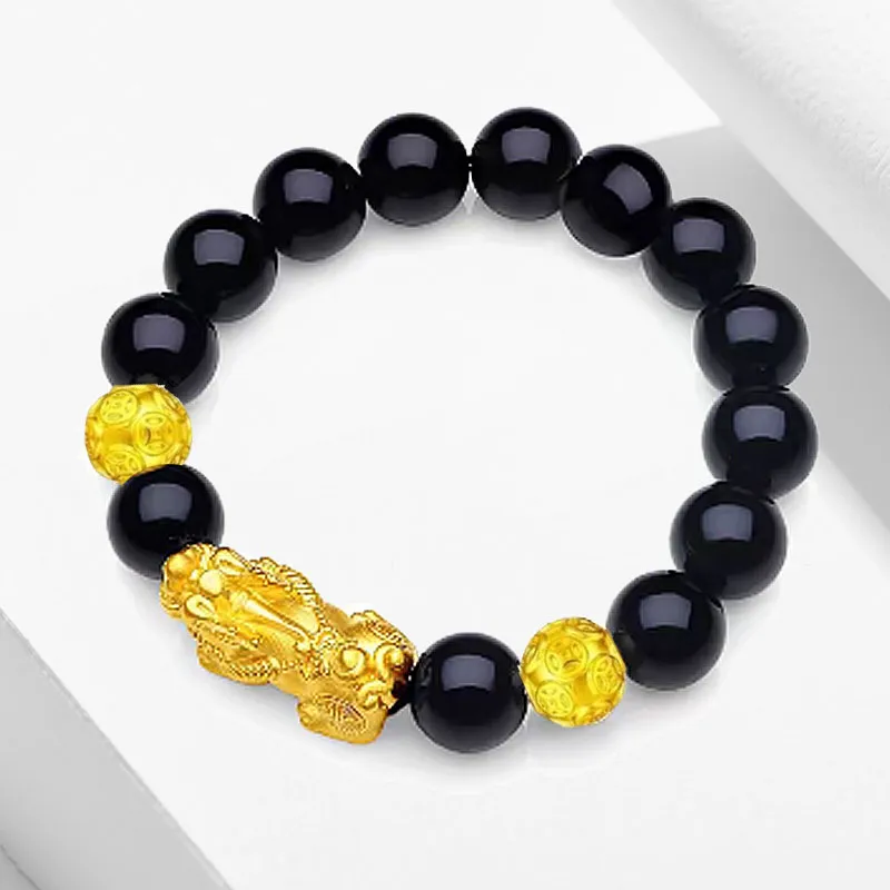 YUSHENGQING Ebony Wooden Bracelets Unisex-4