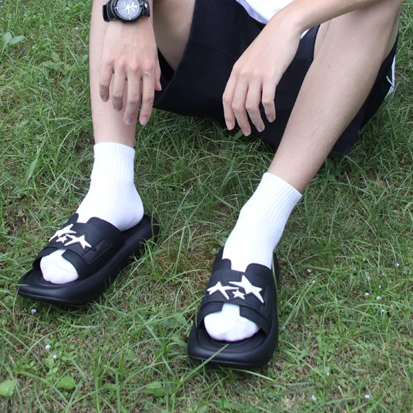 G+G Slide Slippers Men Black-7