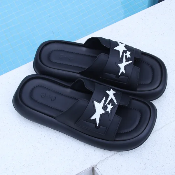 G+G Slide Slippers Men Black-8