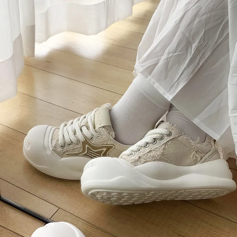 G+G Skateboard Shoes Unisex Low Top White-8