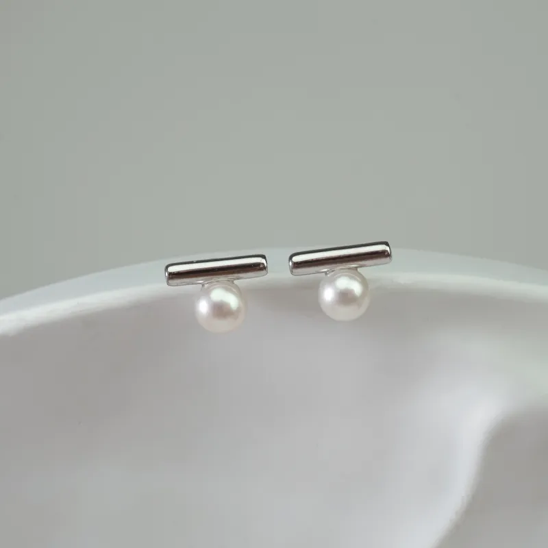FREE ELF Pearl Stud Earrings Women's-4