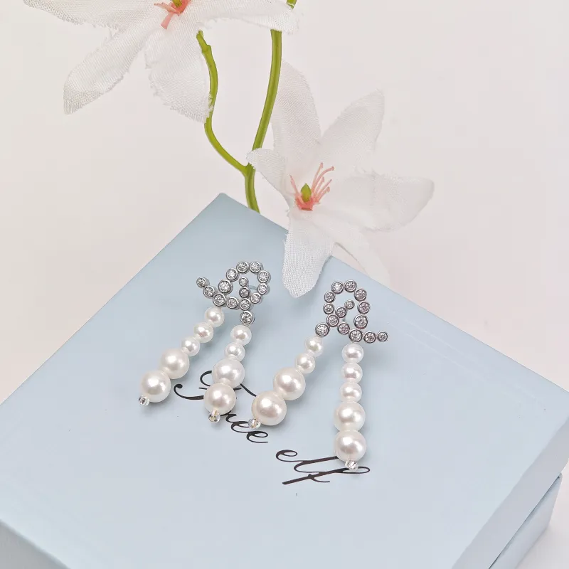 FREE ELF Pearl Earrings Women's-5
