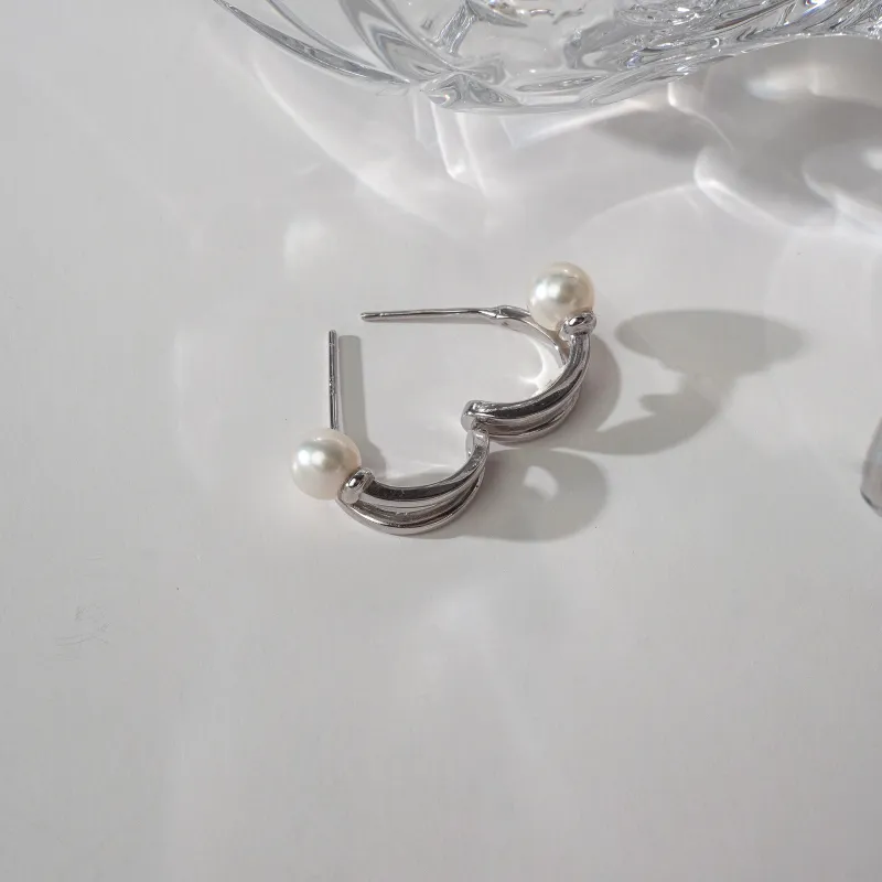 FREE ELF Pearl Earrings Women's-3