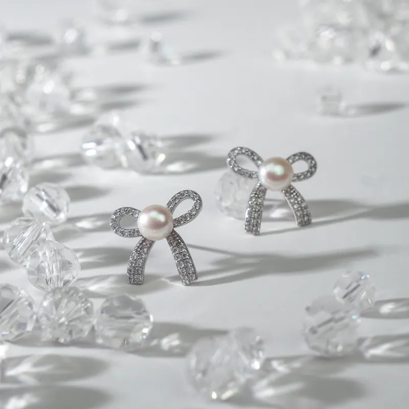 FREE ELF Pearl Stud Earrings Women's-4