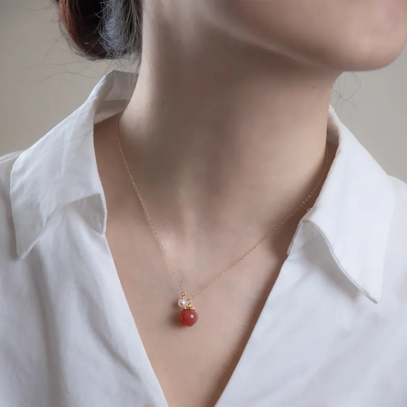 FREE ELF Natural Agate Necklaces Women's-3