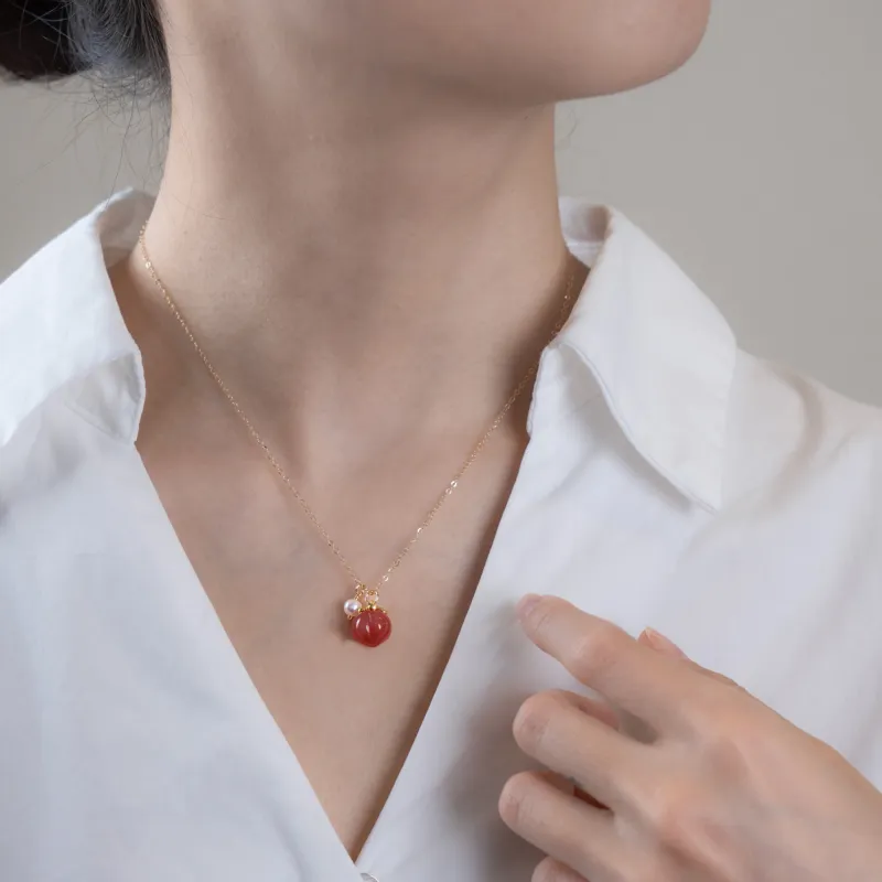FREE ELF Natural Agate Necklaces Women's-2