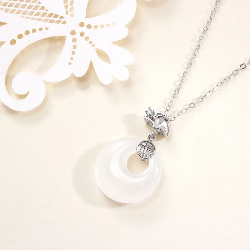 AVIVI Chalcedony Necklaces Women's-5