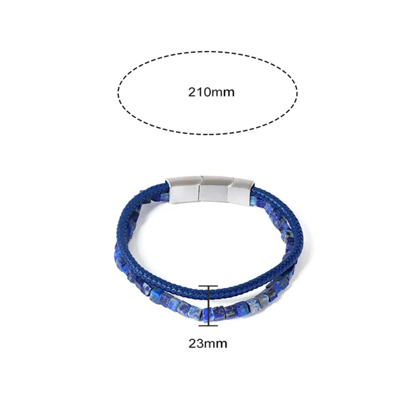 LOVEYOU PAI Lapis Lazuli Bracelets Unisex-4