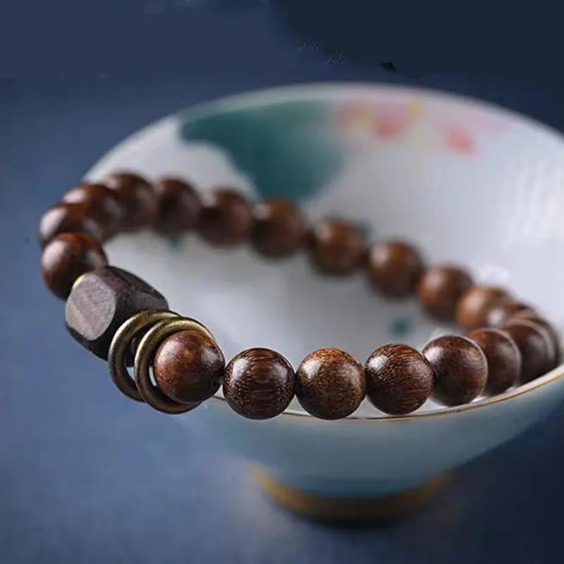 LOVEYOU PAI Golden Sandalwood Bracelets Unisex-3