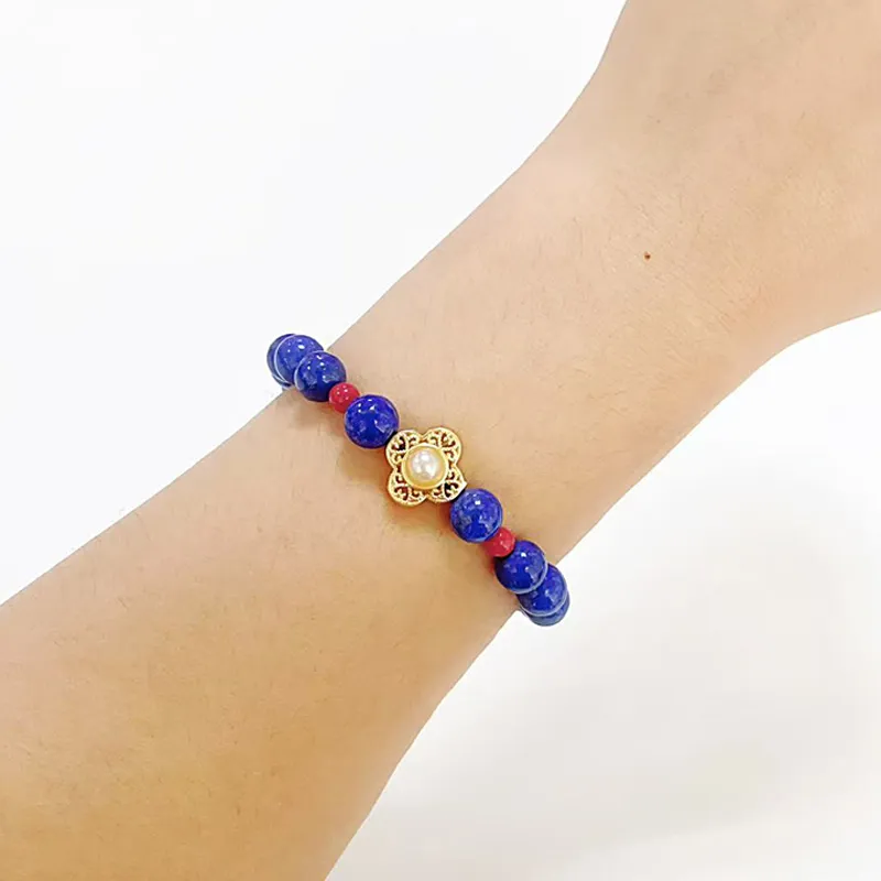 LOVEYOU PAI Lapis Lazuli Bracelets Unisex-1