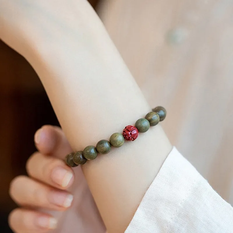 LOVEYOU PAI Green Sandalwood Bracelets Unisex-2