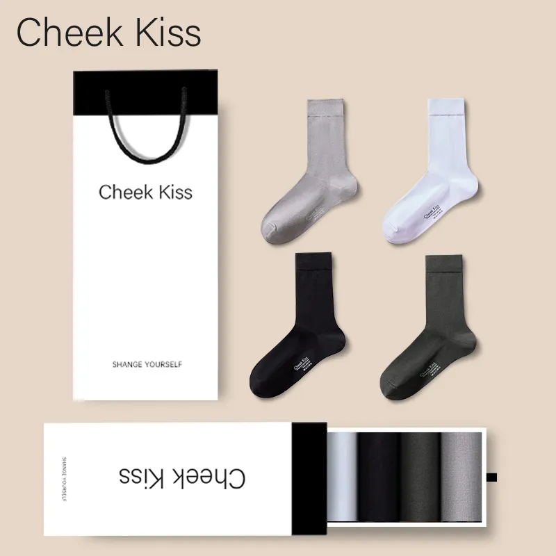 Cheekkiss Mid Calf Socks Men's Box 4 Pack-6