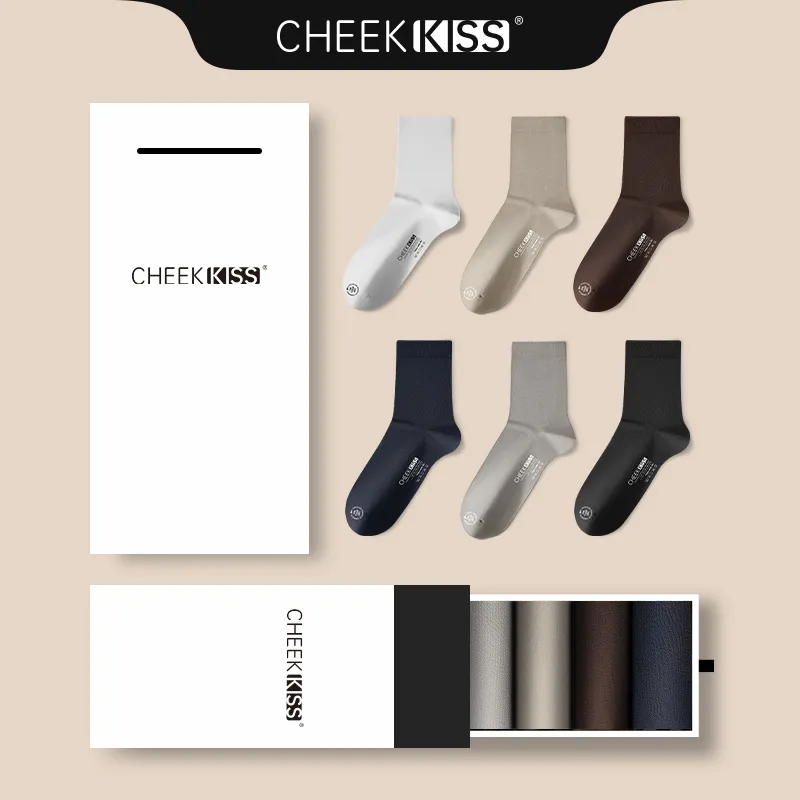 Cheekkiss Mid Calf Socks Men's Box 4 Pack-4