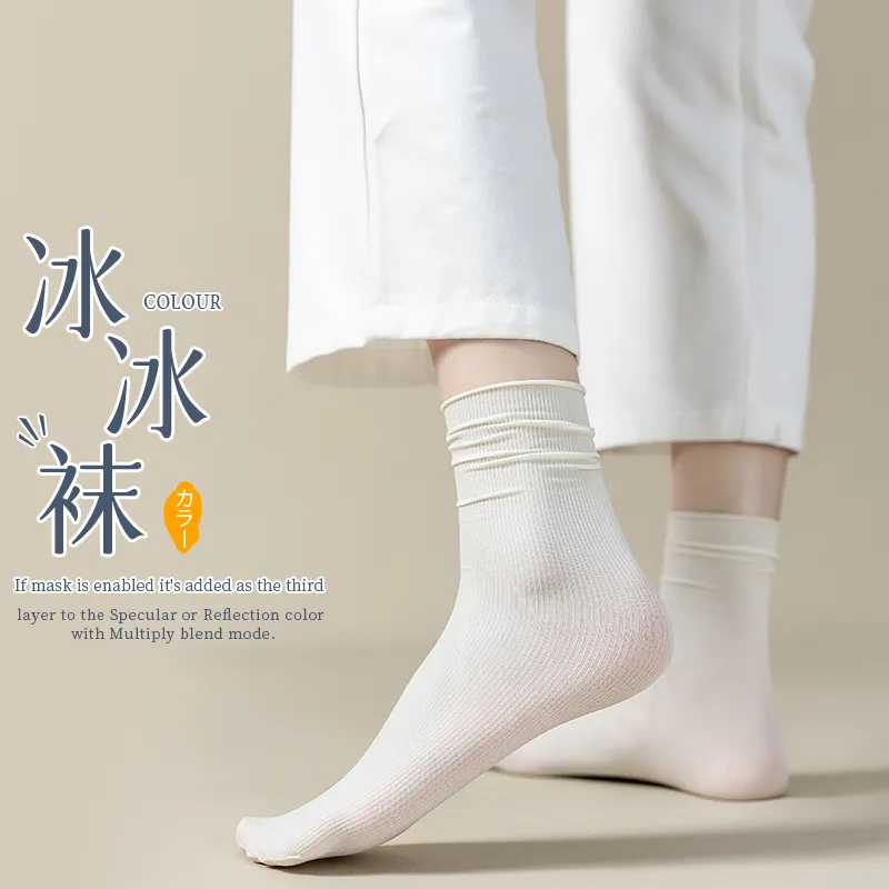 MIIOW Mid Calf Socks Women's 10 Pack-12