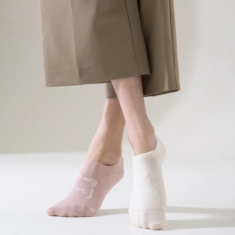 MIIOW No Show Socks Women's 5 Pack-16