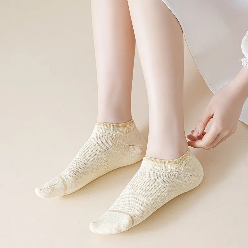 MIIOW No Show Socks Women's Shopping Bag 5 Pack-17