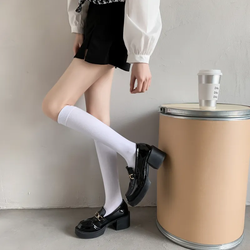 MIIOW Knee High Socks Women's 2 Pack-2