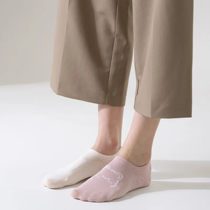 MIIOW No Show Socks Women's 5 Pack-8