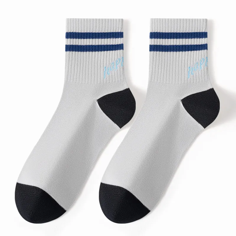 MIIOW Mid Calf Socks Men's 4 Pack Mixed Color-5