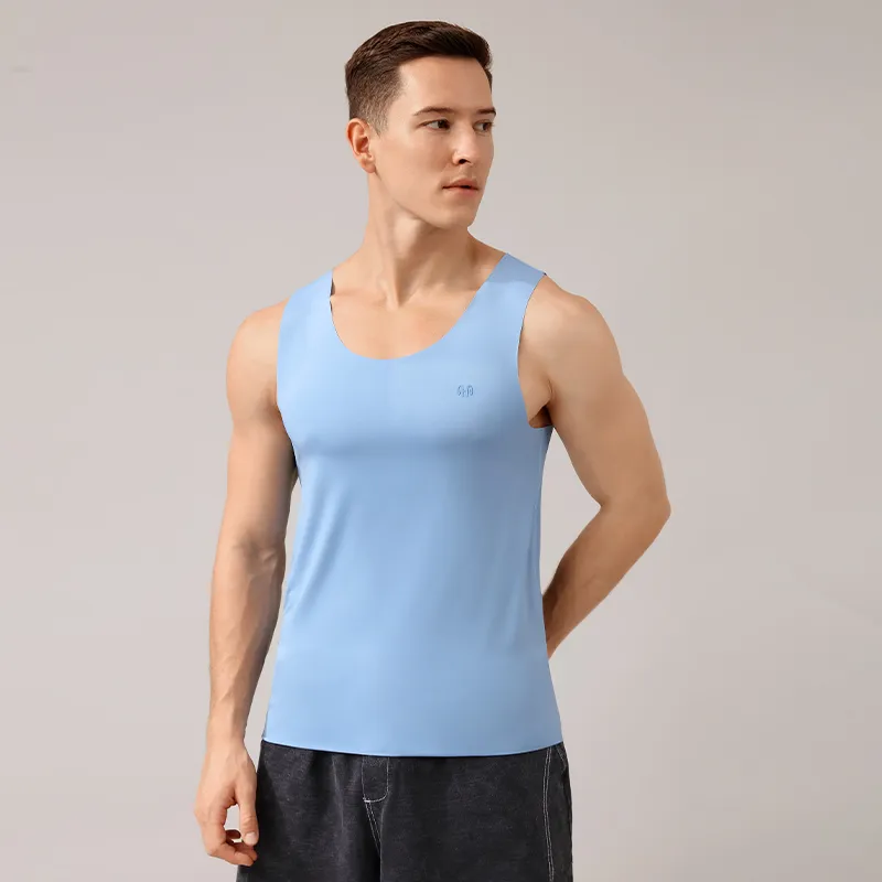 H YXIANG Men Tank Tops-9