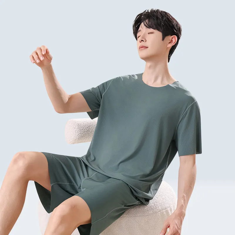 H YXIANG Men Pajama Sets-3