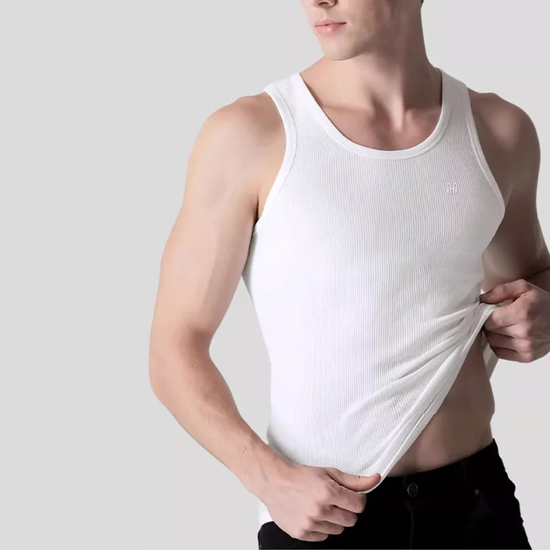 H YXIANG Men Tank Tops-4