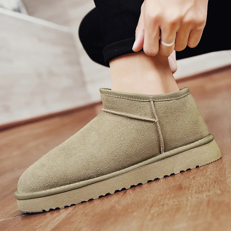 MEXICAN Warm Wear Resistant Slip Resistant Short Snow Boots Men's-8